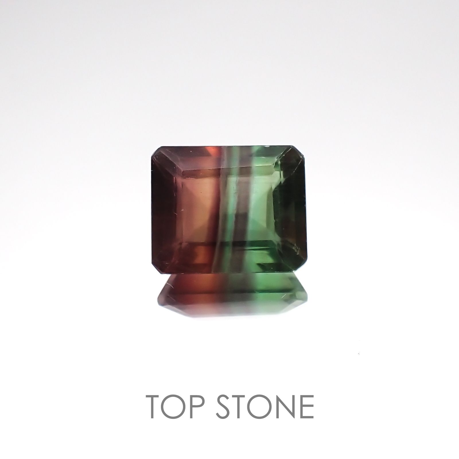 バイカラーフローライト ブラジル産 ルース 4.05ct[20128505]10×8.1mm前後