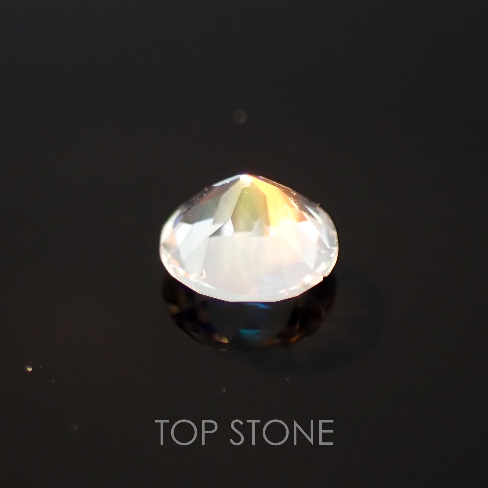 レインボームーンストーン(アンデシンラブラドライト) マダガスカル産 ルース 0.23ct[210310263]4.1×4.1mm前後