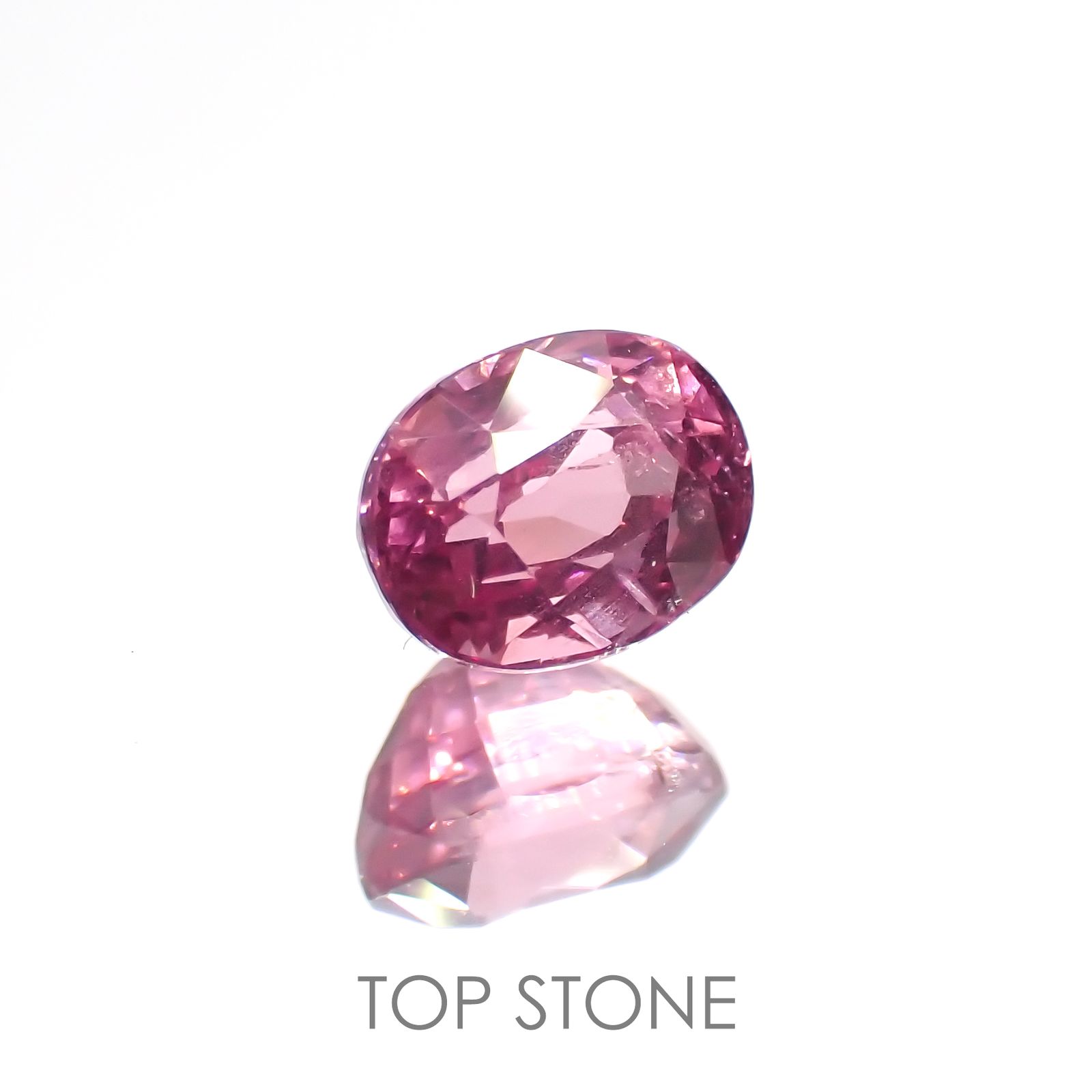 ホットピンクスピネル(宝石名ピンク・スピネル) タンザニア産 1.03ct 識別済[20106534]6.1×4.7mm前後
