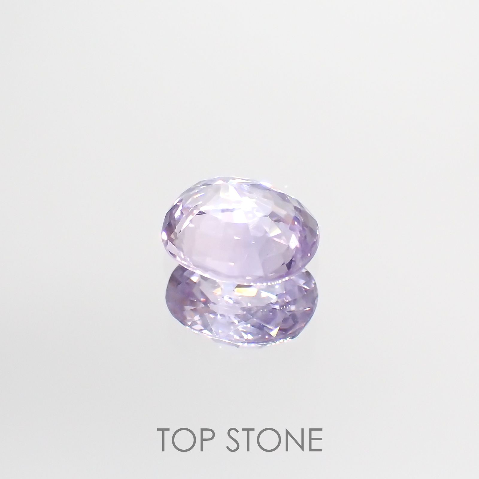 ラベンダーサファイア(宝石名サファイア) マダガスカル/スリランカ産 0.90ct 識別済[210912508]6.2×5.4mm前後