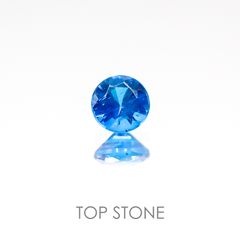 ネオンブルーアパタイト ブラジル産 ルース 0.13ct[20117493]3.1×3.1mm前後