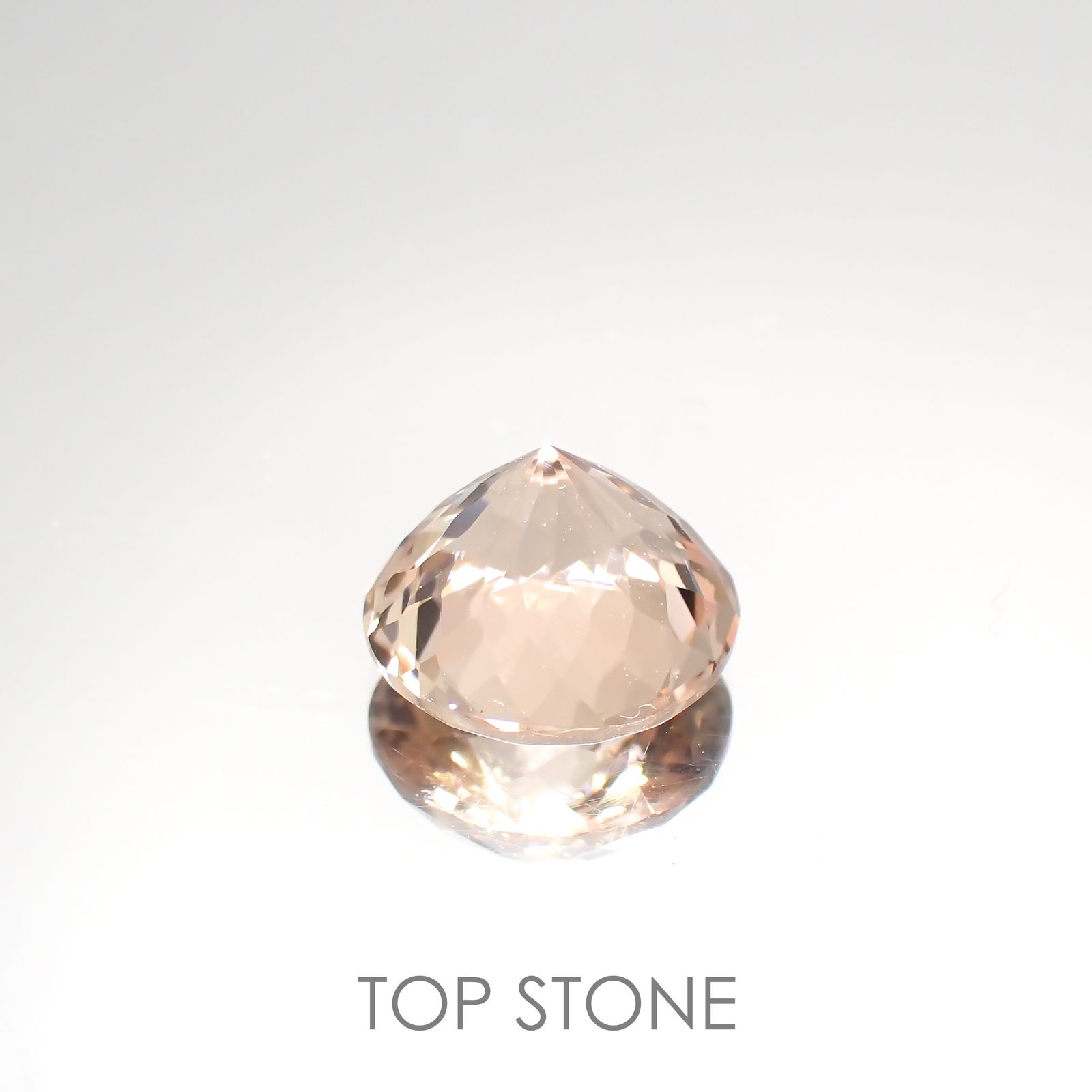 シナモンカラートルマリン(宝石名トルマリン) ナイジェリア産 3.435ct ソ付(彩珠)[20127646]9.6×9.5mm前後