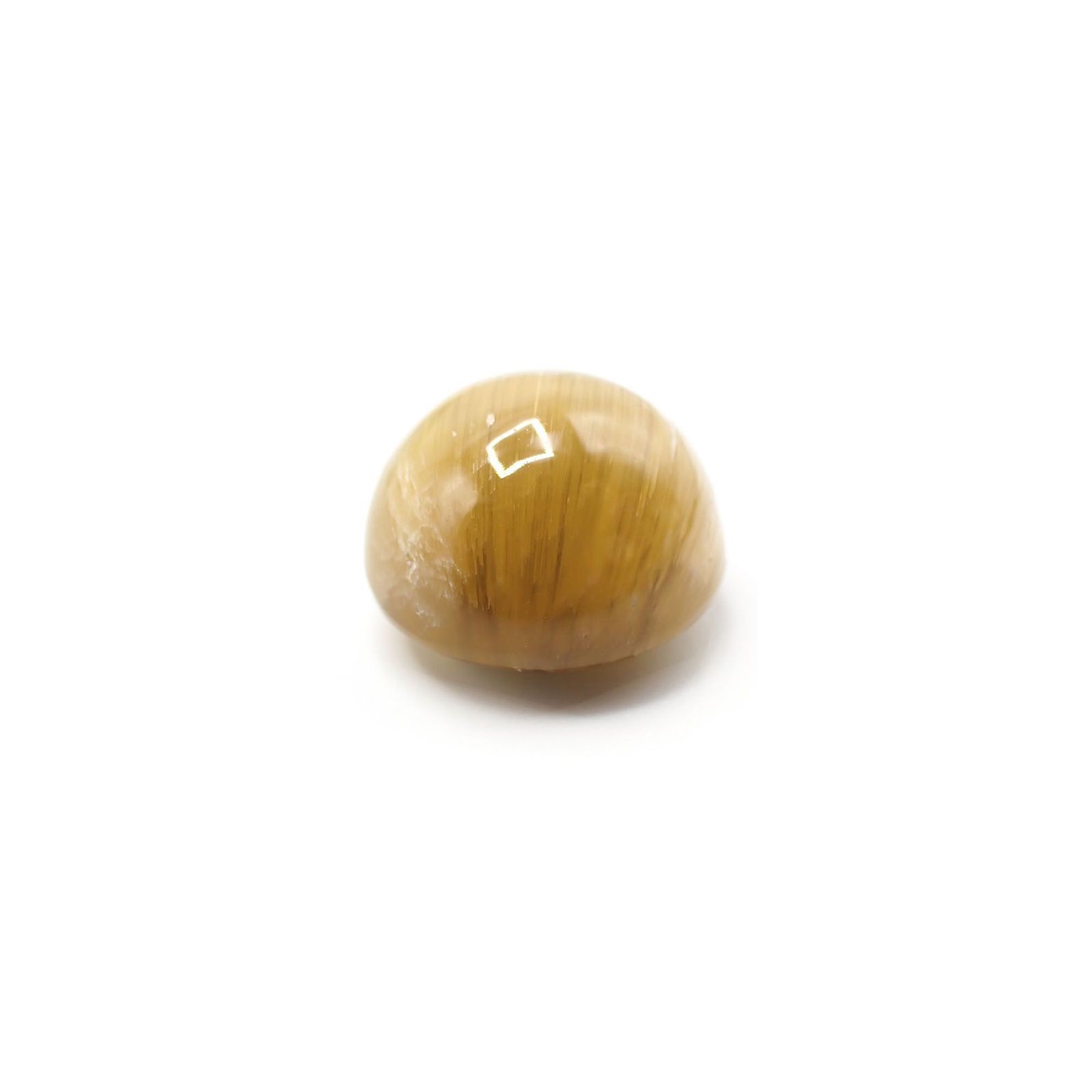 ベリルキャッツアイ(宝石名ベリル・キャッツアイ)ブラジル産 13.220ct ソ付(彩珠)[230522210]14x13.9mm前後
