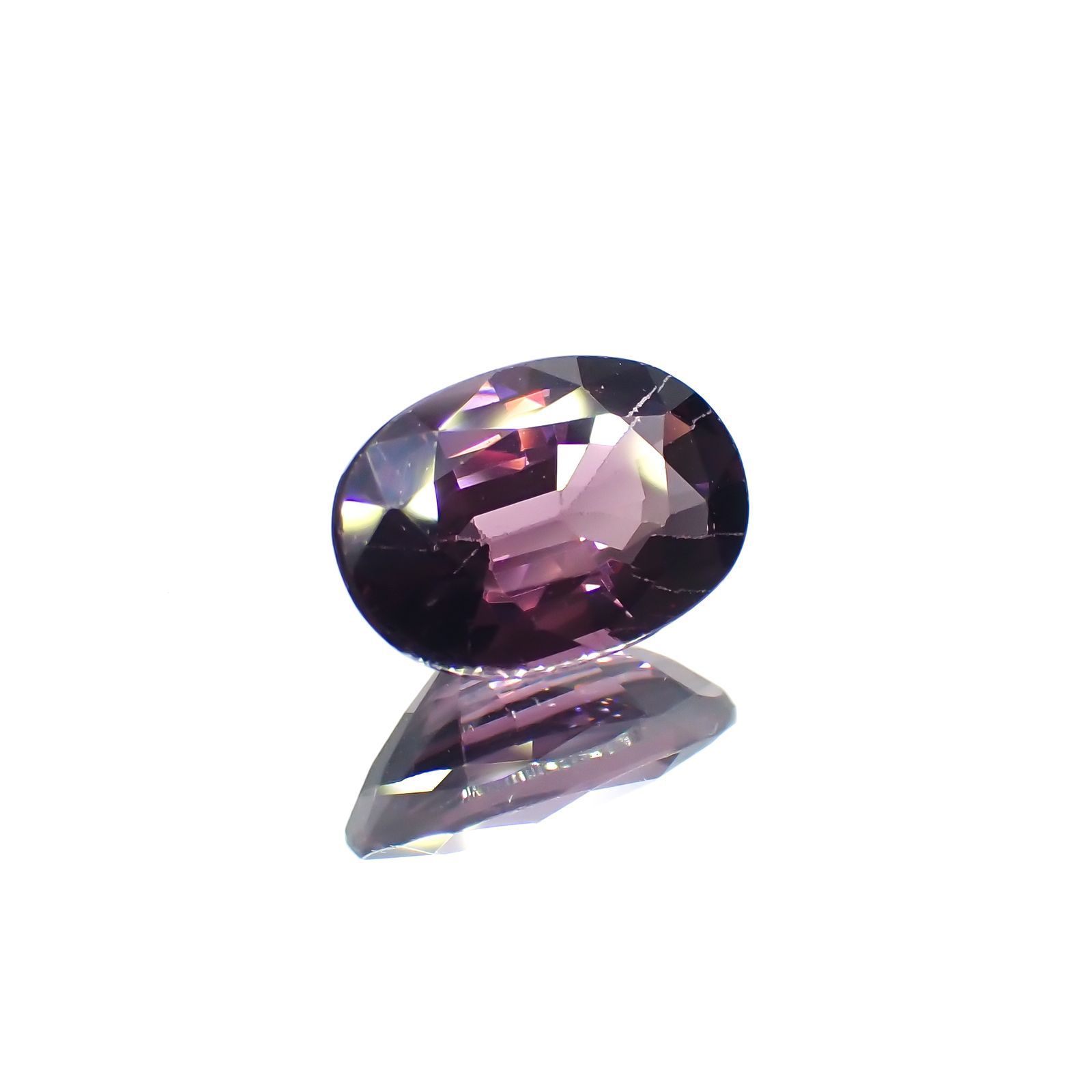 パープルスピネル(宝石名スピネル)ビルマ産 1.96ct 識別済[231124301]9.1x6.4mm前後