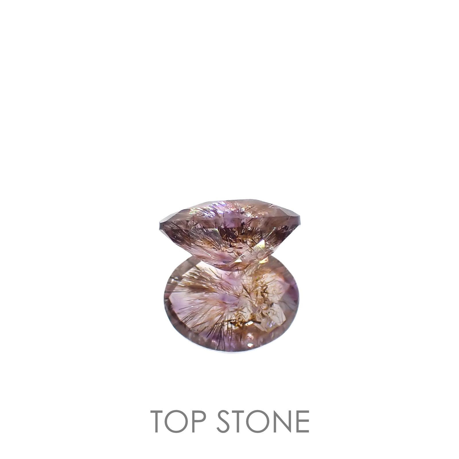 ◇チェッカーカット◇スーパーセブン ブラジル産 2.72ct[220616725]10.8x8.6mm前後