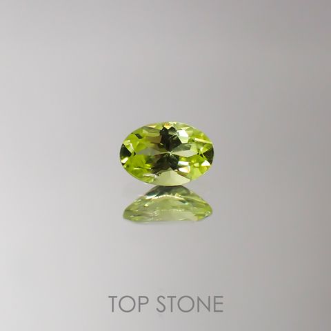 パロットクリソベリル(宝石名クリソベリル)インド産 0.41ct 識別済[220616419]5.6x3.8mm前後