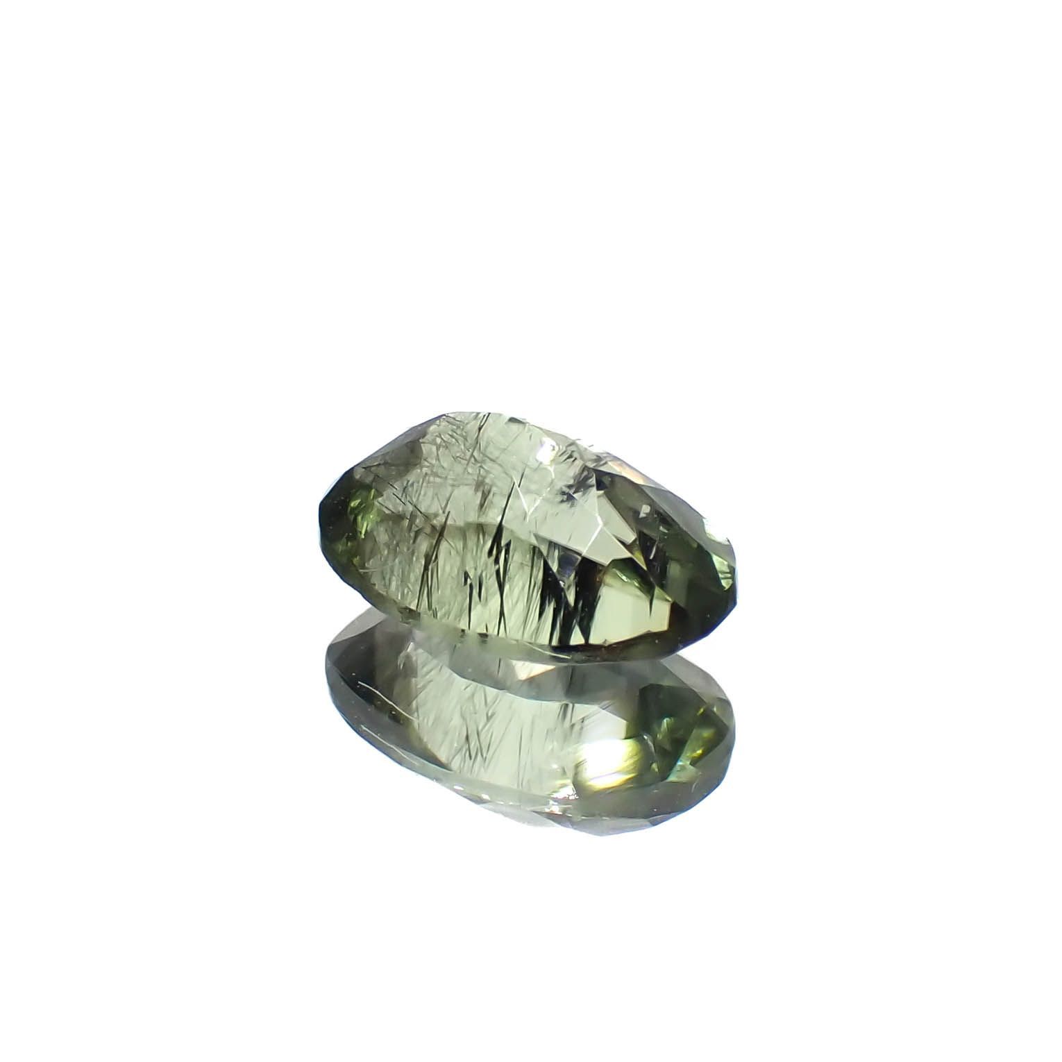 ルドウィジャイトインペリドット パキスタン産 1.66ct[221219514]8.8x6.2mm前後