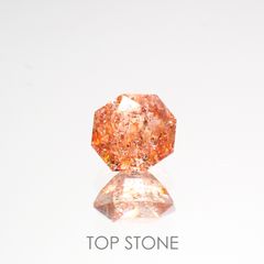 ◇オクタゴンカット◇イリュージョンサンストーン インド産 0.56ct[220115492]5.2x4.8mm前後