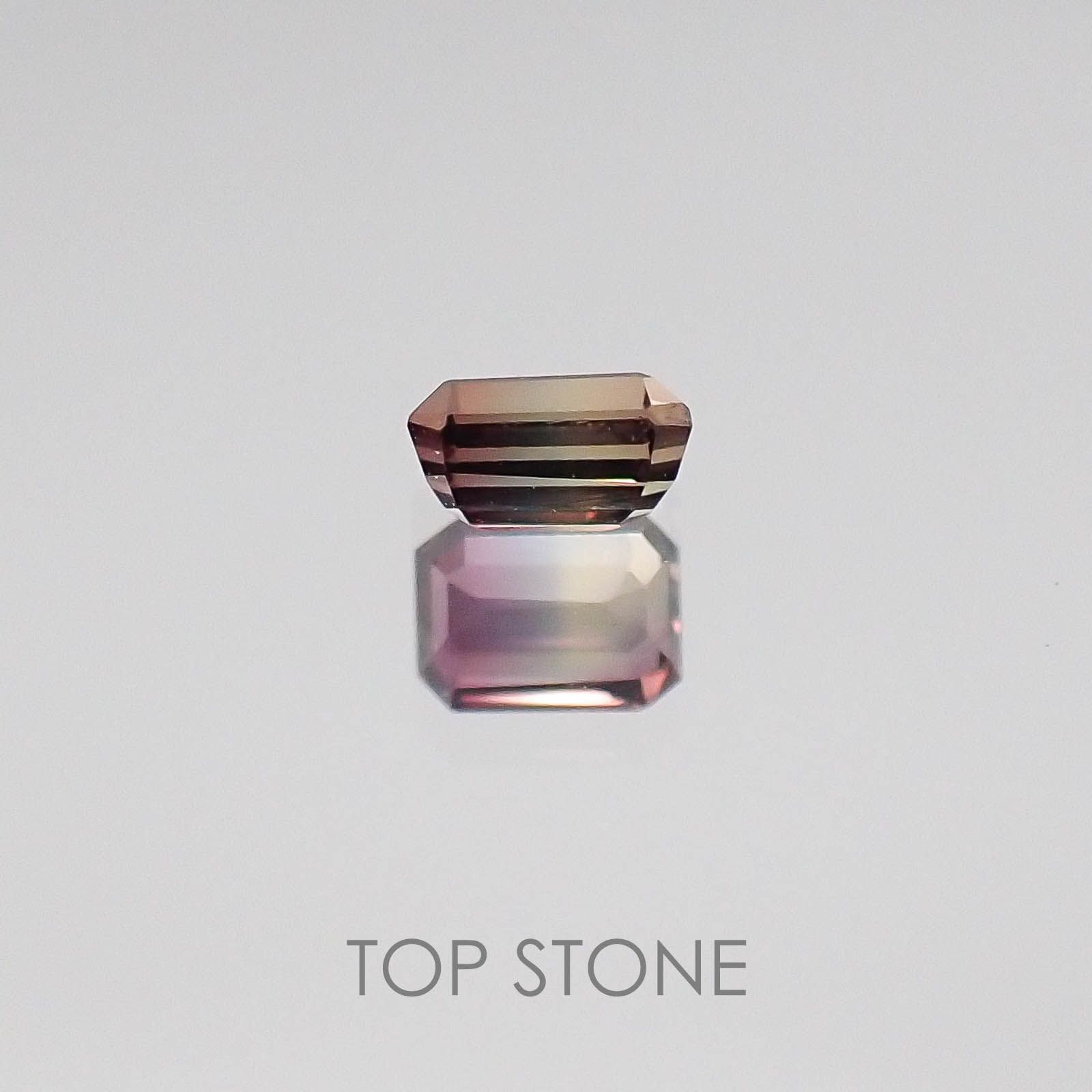 バイカラーサファイア タンザニア産 ルース 0.29ct[]3.9×2.9mm前後
