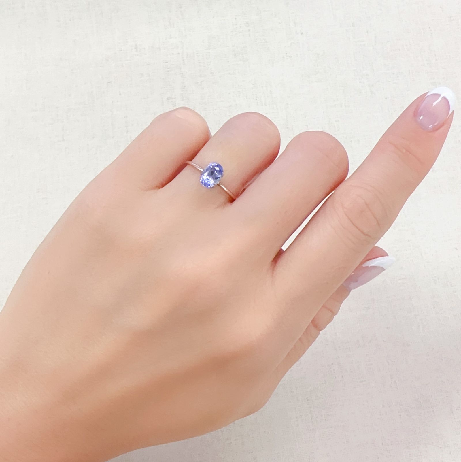 タンザナイト(宝石名タンザナイト)タンザニア産 1.17ct 識別済[230723005]7.1x5.1mm前後