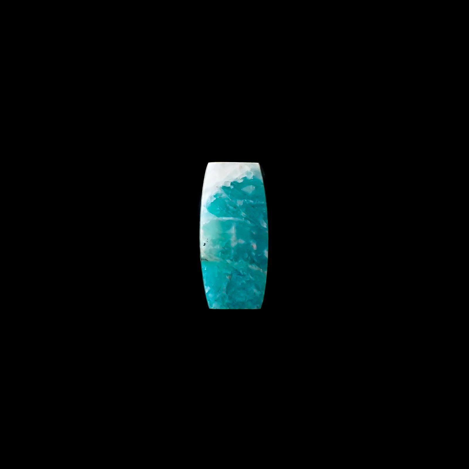 マトリックスアマゾナイト(アマゾナイトインクォーツ/フェルドスパー) ブラジル産 6.34ct[240226338]19.3x9mm前後