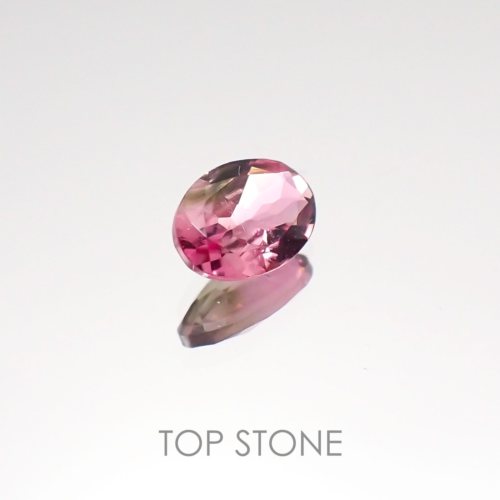 バイカラートルマリン ブラジル産 ルース 0.43ct[20117140]6.3×4.3mm前後