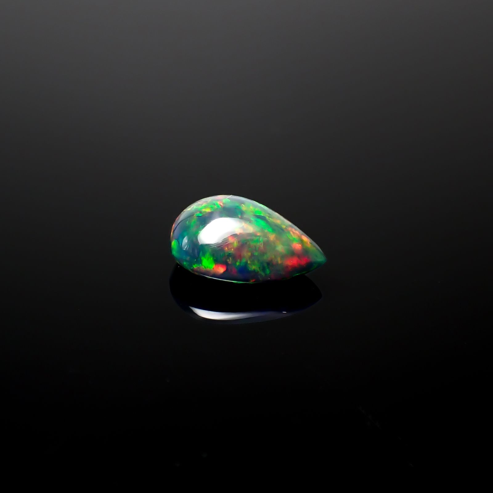 ブラックオパール(宝石名オパール/加熱処理)エチオピア産 2.54ct 識別