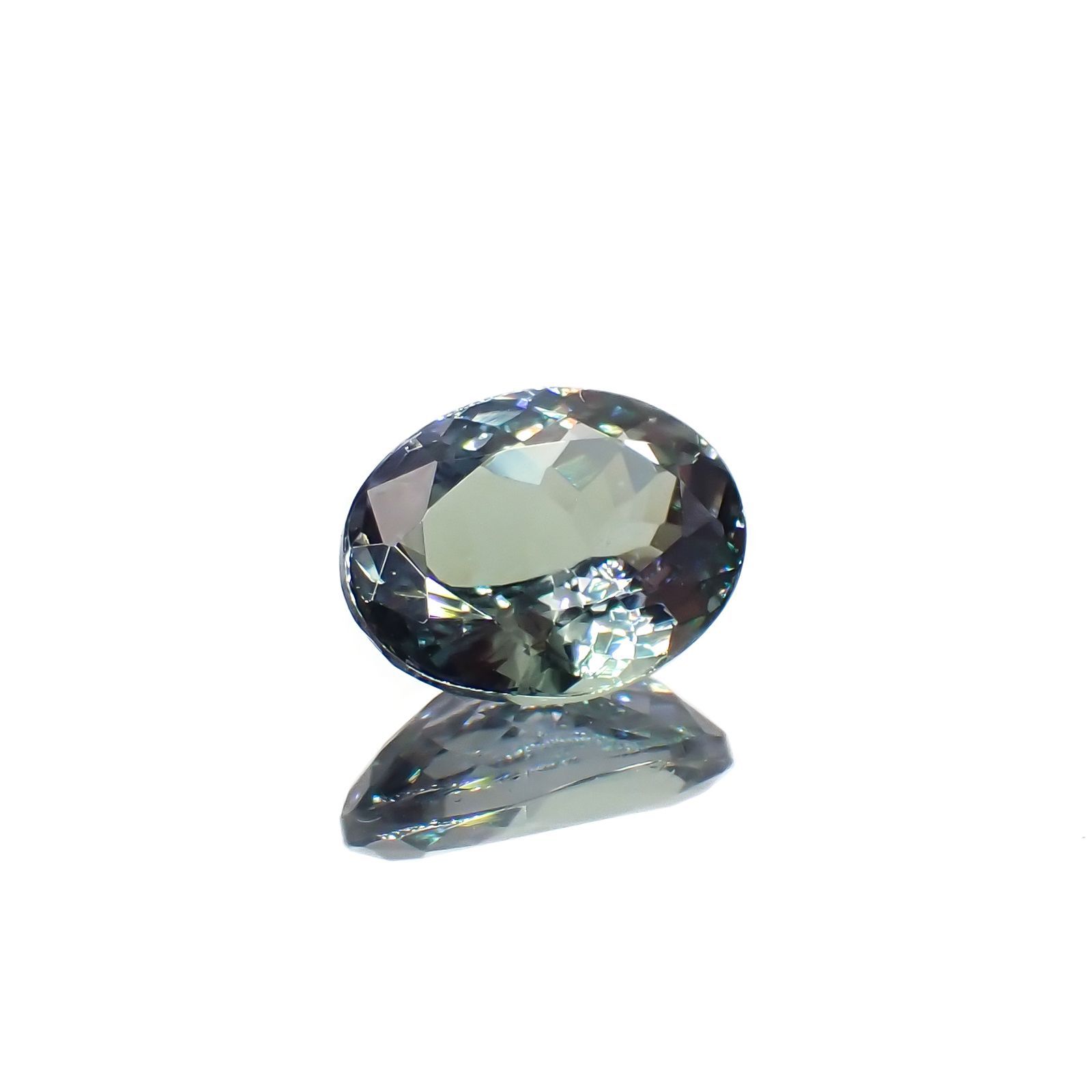 バイカラータンザナイト(宝石名ゾイサイト)タンザニア産 2.00ct 識別済[221119005]9.3x7mm前後