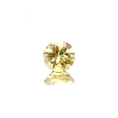 レモンイエローアパタイト(宝石名アパタイト)メキシコ産 0.86ct 識別済[220115468]6x5.8mm前後