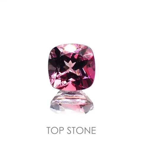 バイカラートルマリン(宝石名バイカラー・トルマリン) コンゴ民主共和国産 1.689ct ソ付(彩珠)[211013608]7×7mm前後