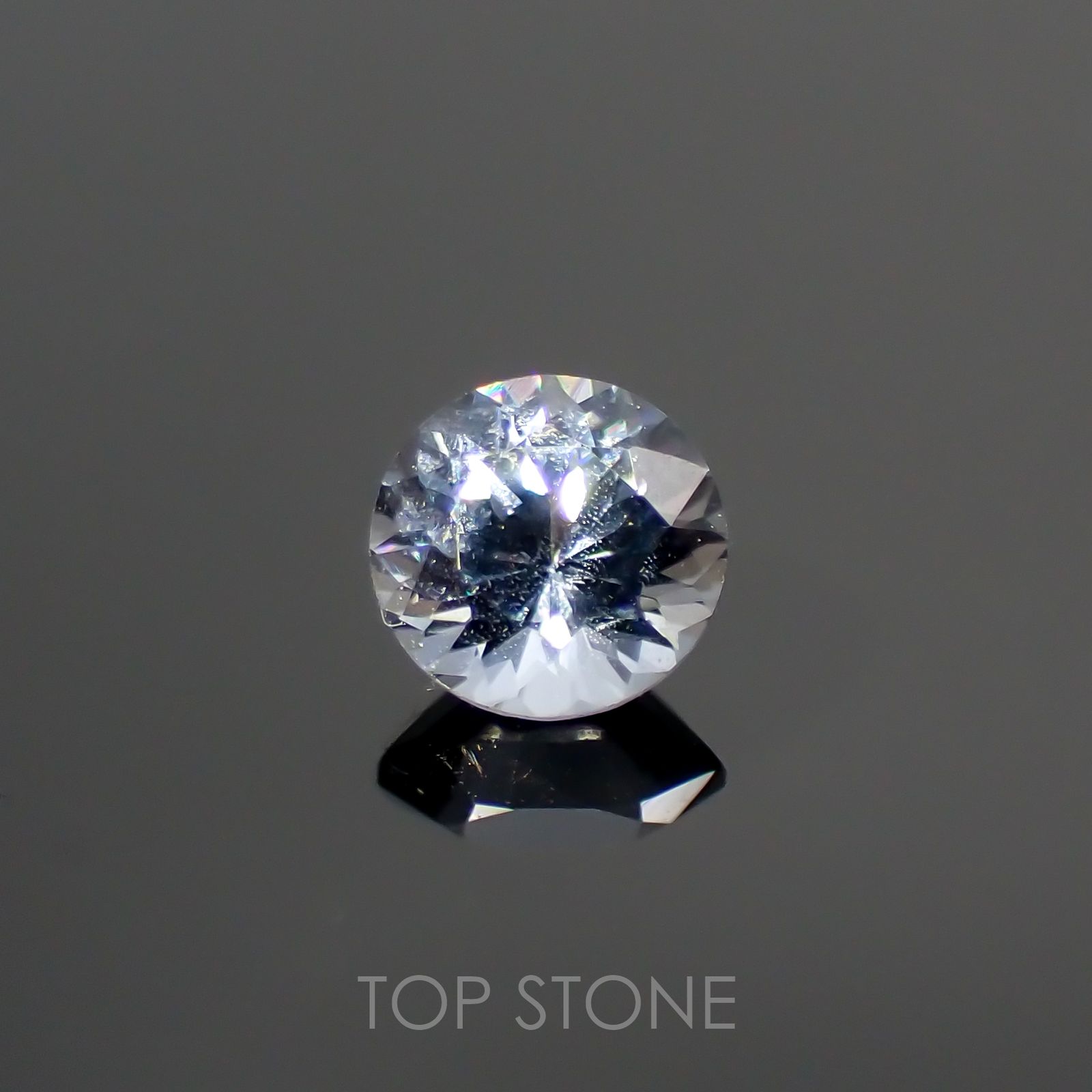 グレイッシュブルースピネル ビルマ産 ルース 0.31ct[210913139]4×4mm前後