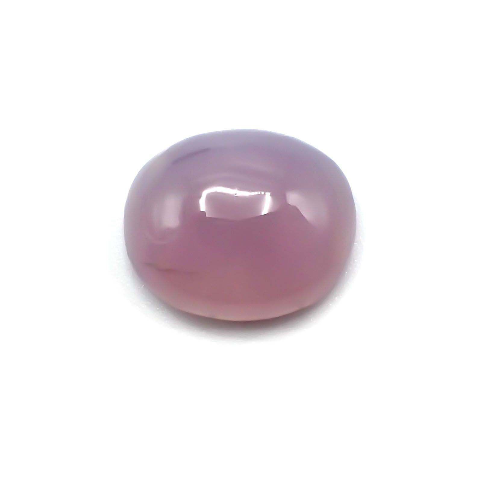 パープルカルセドニー(宝石名バイオレット・カルセドニー)インドネシア産 9.36ct 識別済[230722715]16x13.1mm前後