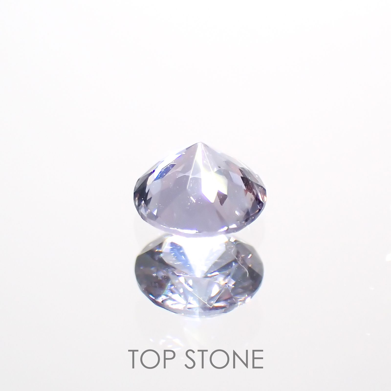 バイオレットスピネル(宝石名スピネル)ビルマ/マダガスカル産 0.25ct 識別済[220114555]3.8x3.8mm前後