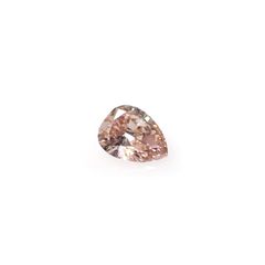 ピンクダイヤモンド(宝石名ダイアモンド SI-1/FANCY BROWNISH ORANGY PINK) 0.097ct ソ付(CGL)[240928974]3.6x2.81mm前後