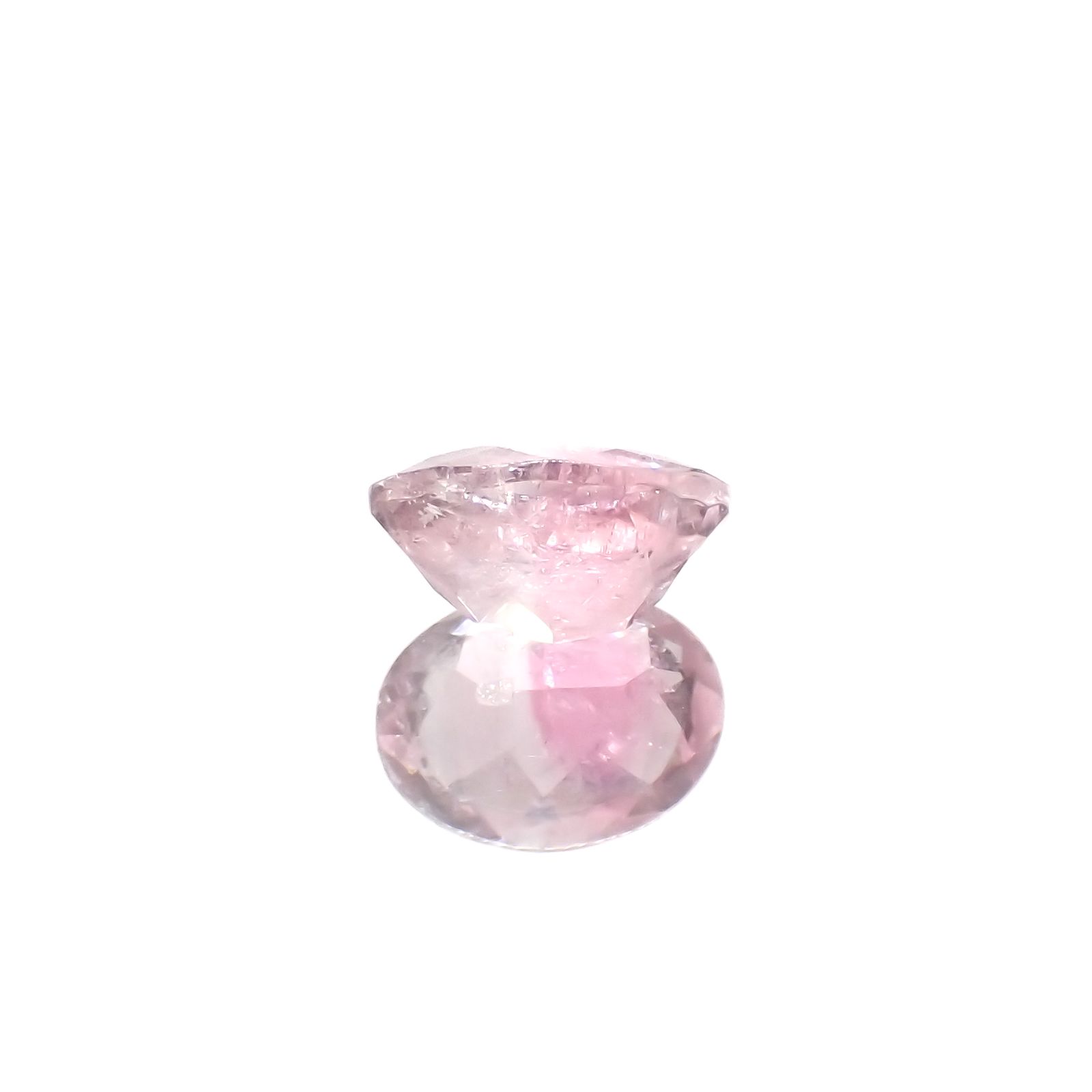 ピンククリスタルトルマリン(宝石名ピンク・トルマリン)コンゴ民主共和国産 1.33ct 識別済[230823235]8.1x6.1mm前後