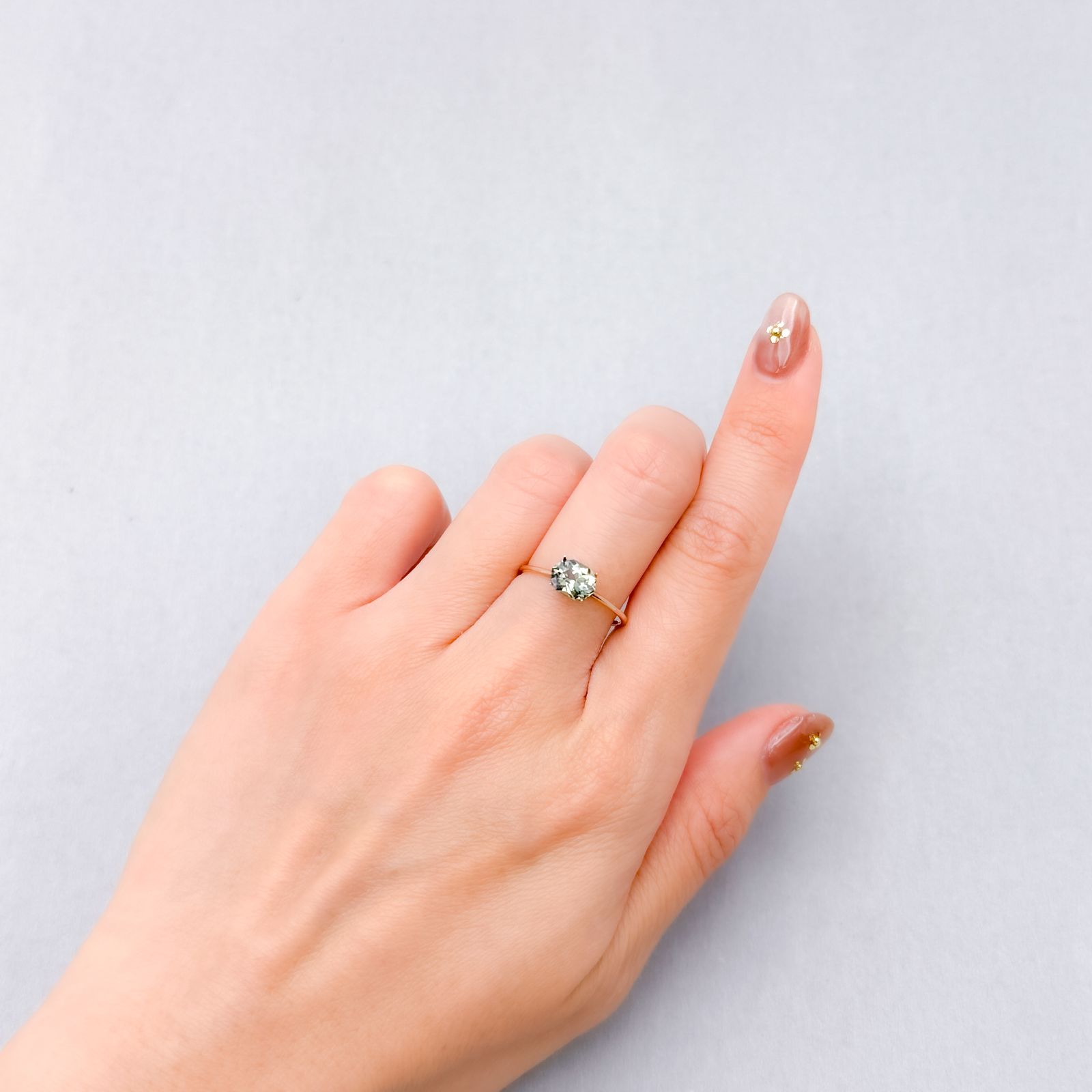 ◇カスタムカット◇バイカラーサファイア オーストラリア産 1.21ct [250229824]7.4x5.5mm前後