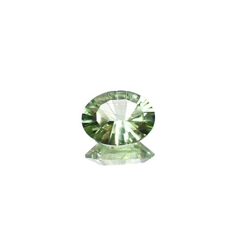 ◇コンケーブカット◇ルドウィジャイトインペリドット パキスタン産 1.72ct[240628418]8.9x6.9mm前後