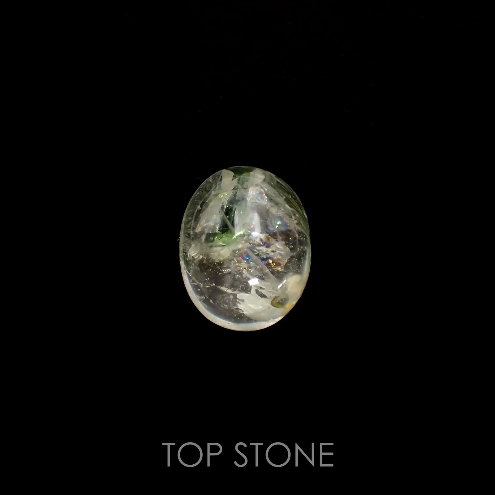 グリーントルマリンインクォーツ ブラジル・ミナスジェライス州産 10.59ct[221018311]15.7x12.4mm前後 | TOP  STONE(トップストーン)