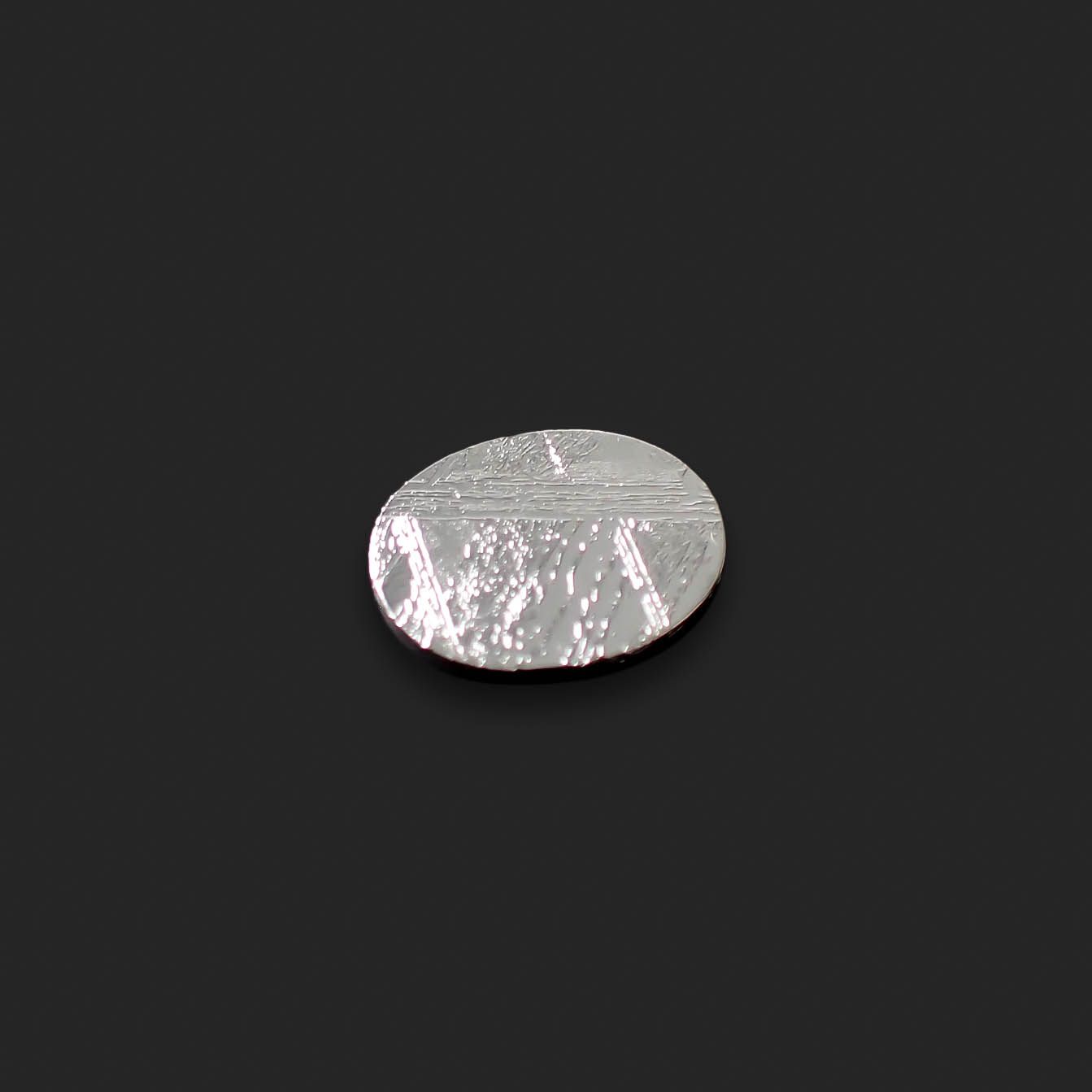 ムオニナルスタ隕石 発見地:スウェーデン 7.42ct[240125761]11.9x9.9mm前後