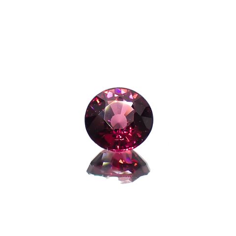 ロードライトガーネット(宝石名ガーネット)ブラジル産 0.99ct 識別済[240928702]5.8x5.8mm前後