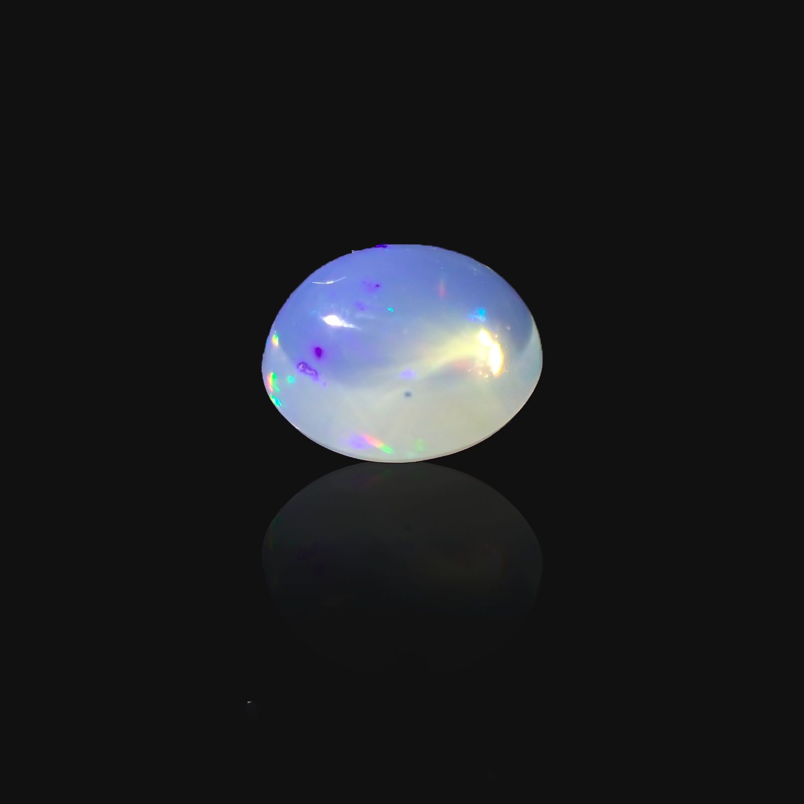 メキシコオパール(宝石名オパール)メキシコ産 0.825ct ソ付(彩珠)[231023989]7x6mm前後