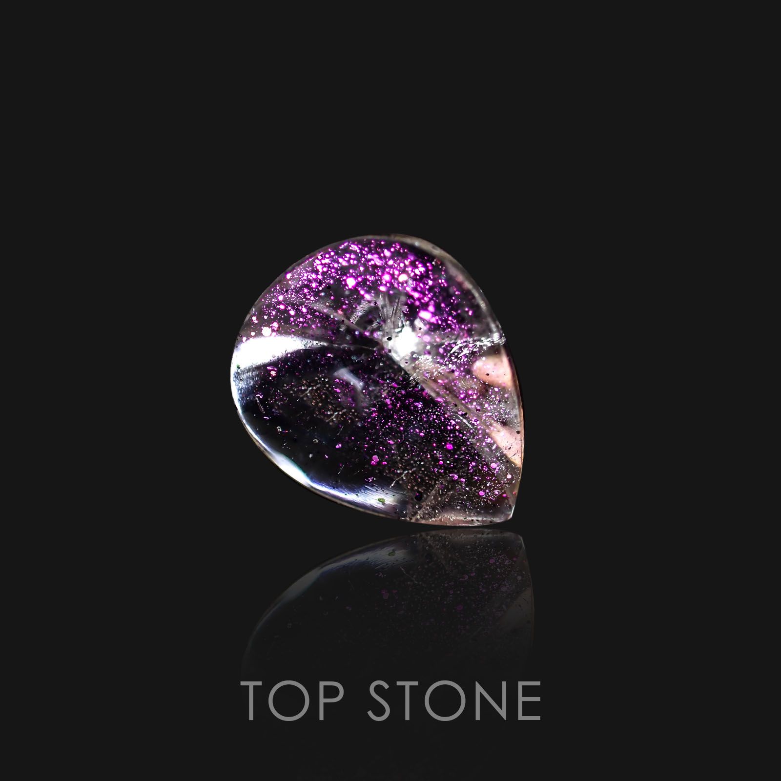 ティンカーベルクォーツ ブラジル産 ルース 9.84ct[20128637]16.1×13.3mm前後