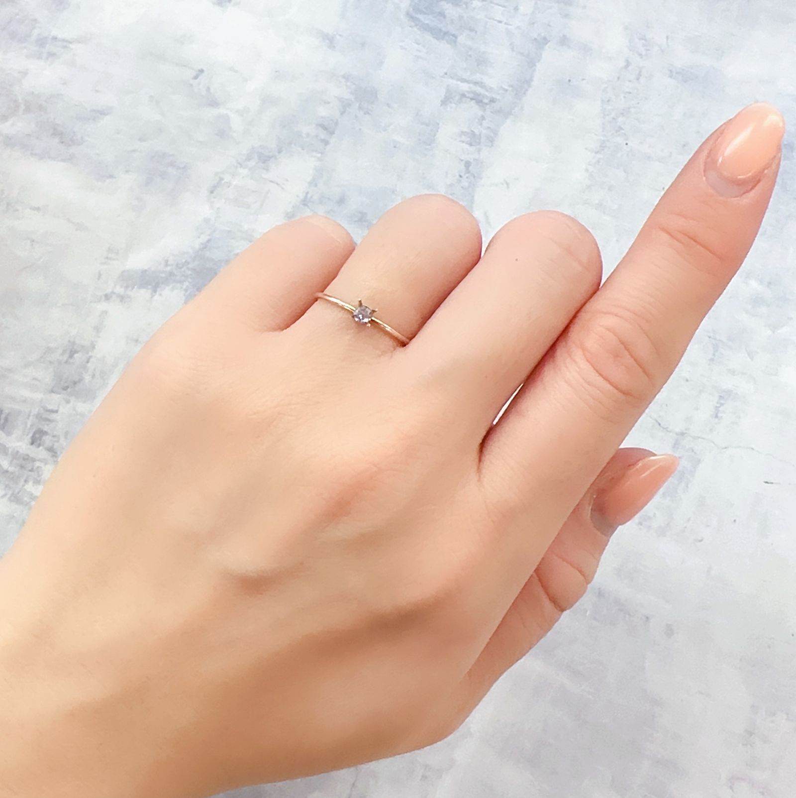 ピンクダイヤモンド(宝石名ダイアモンド I-2/FANCY PURPLISH PINK) 0.082ct ソ付(CGL)[230120130]2.67x2.73mm前後