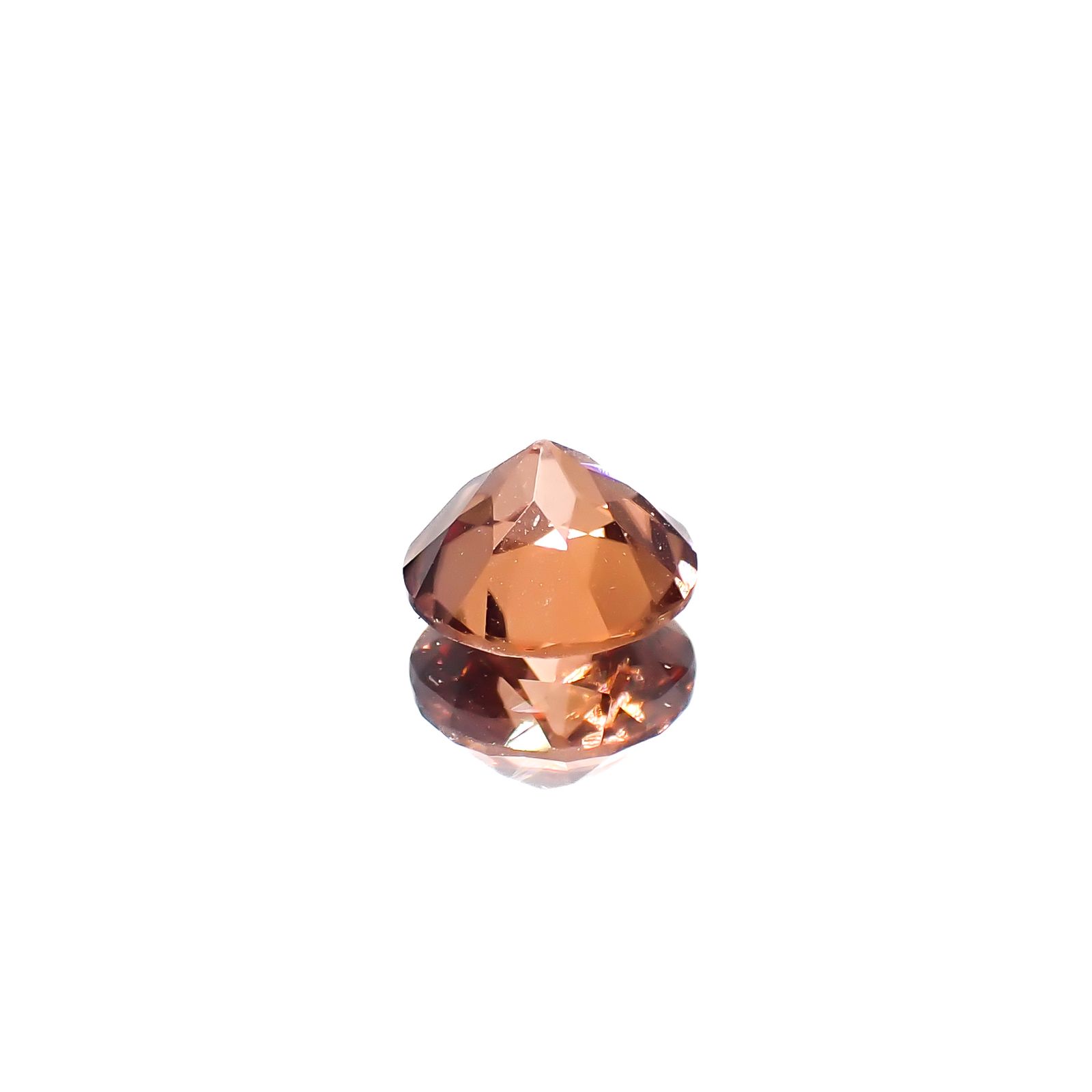 オレンジジルコン スリランカ/カンボジア産 1.54ct[240628111]6.5x6.4mm前後