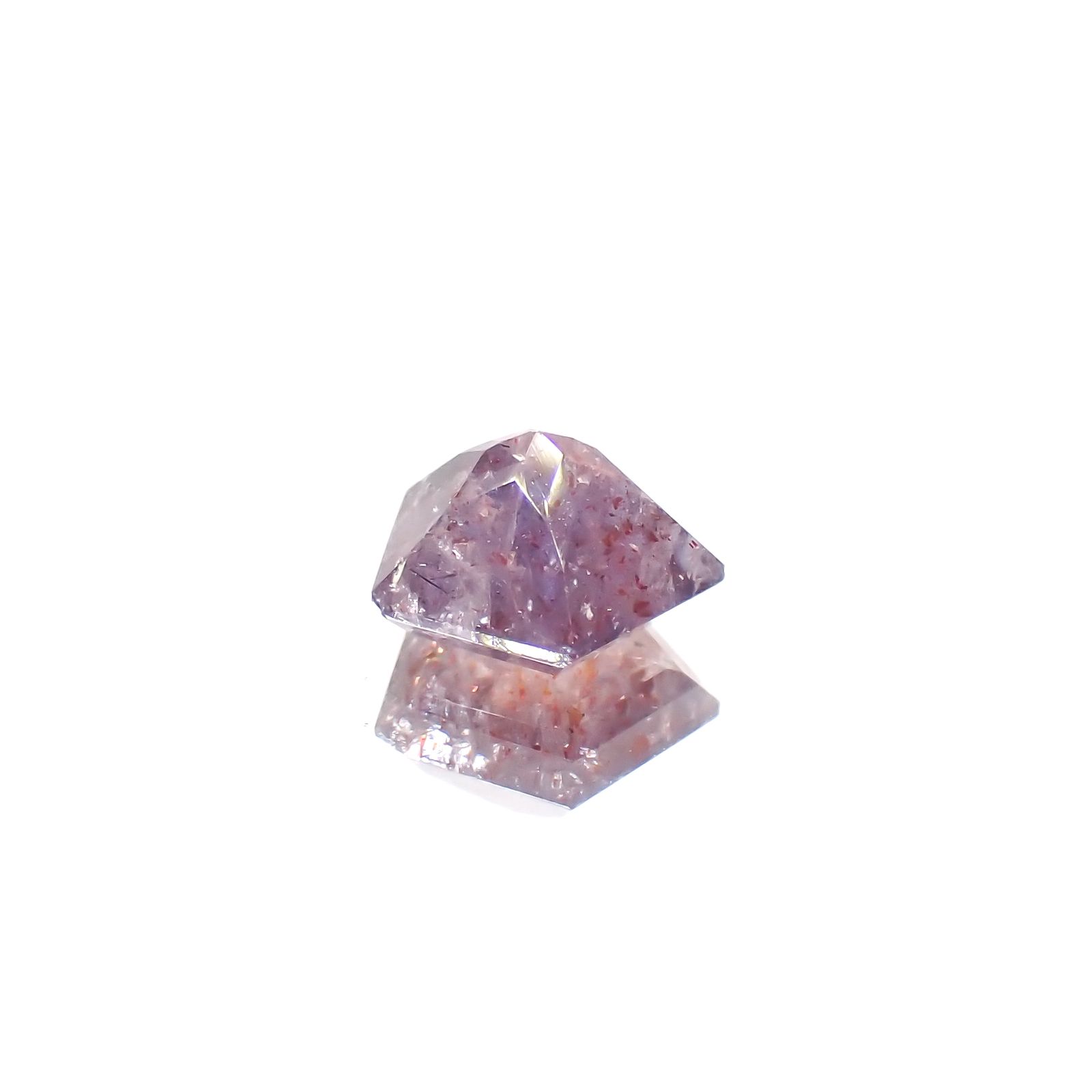 ◇ペンタゴンカット◇ブラッドショットアイオライト インド産 0.60ct[230320948]5.8x6.1mm前後