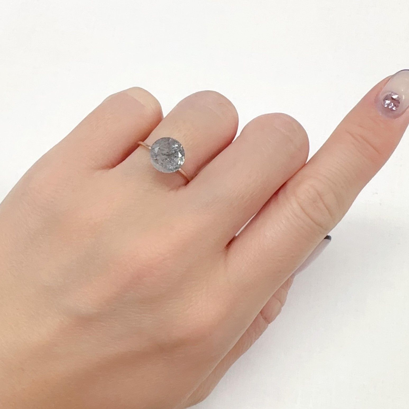 モスアクアマリン ブラジル産 1.99ct[240226046]8.5x8.4mm前後