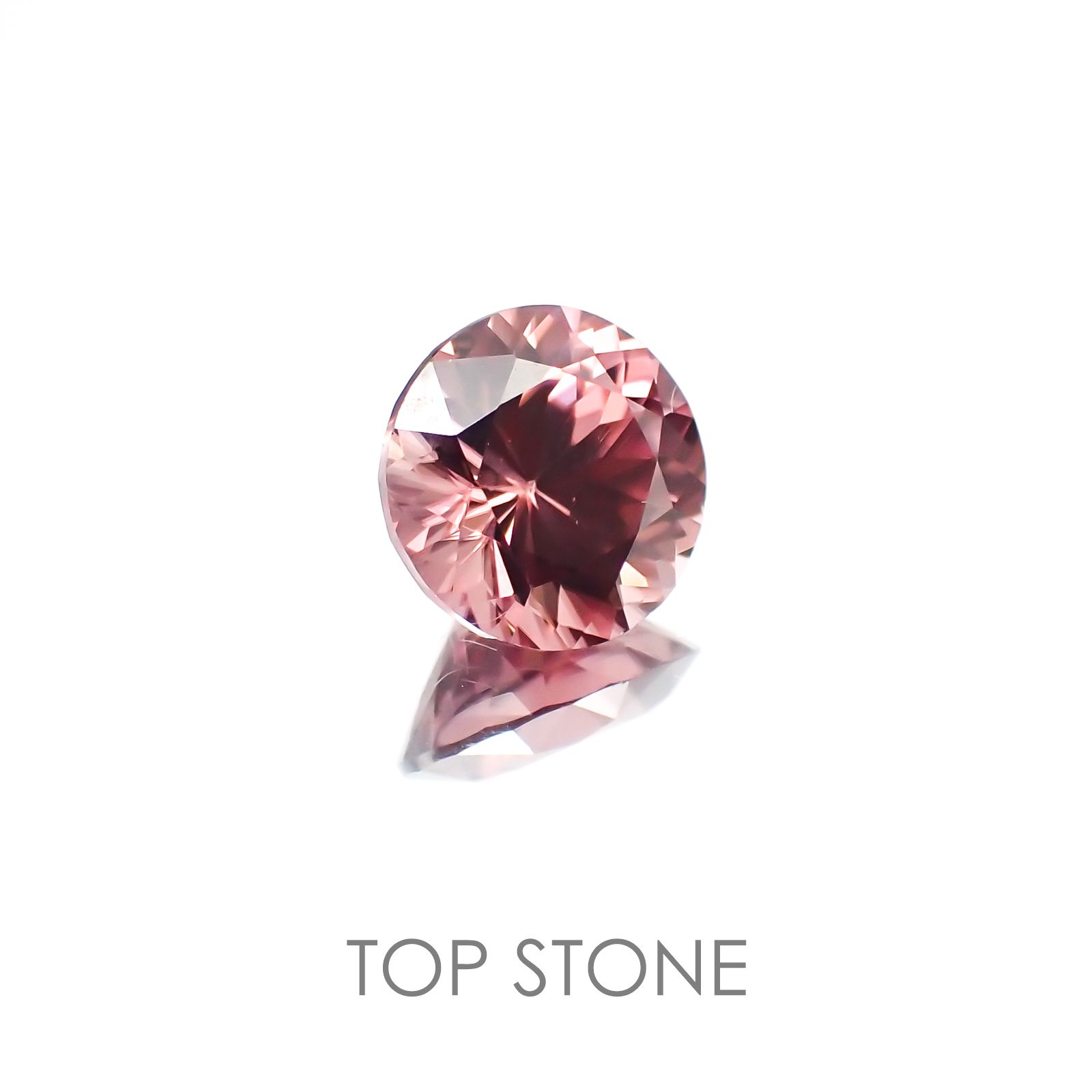ピンクジルコン スリランカ,カンボジア産 ルース 2.08ct[21018064]7.4×7.4mm前後