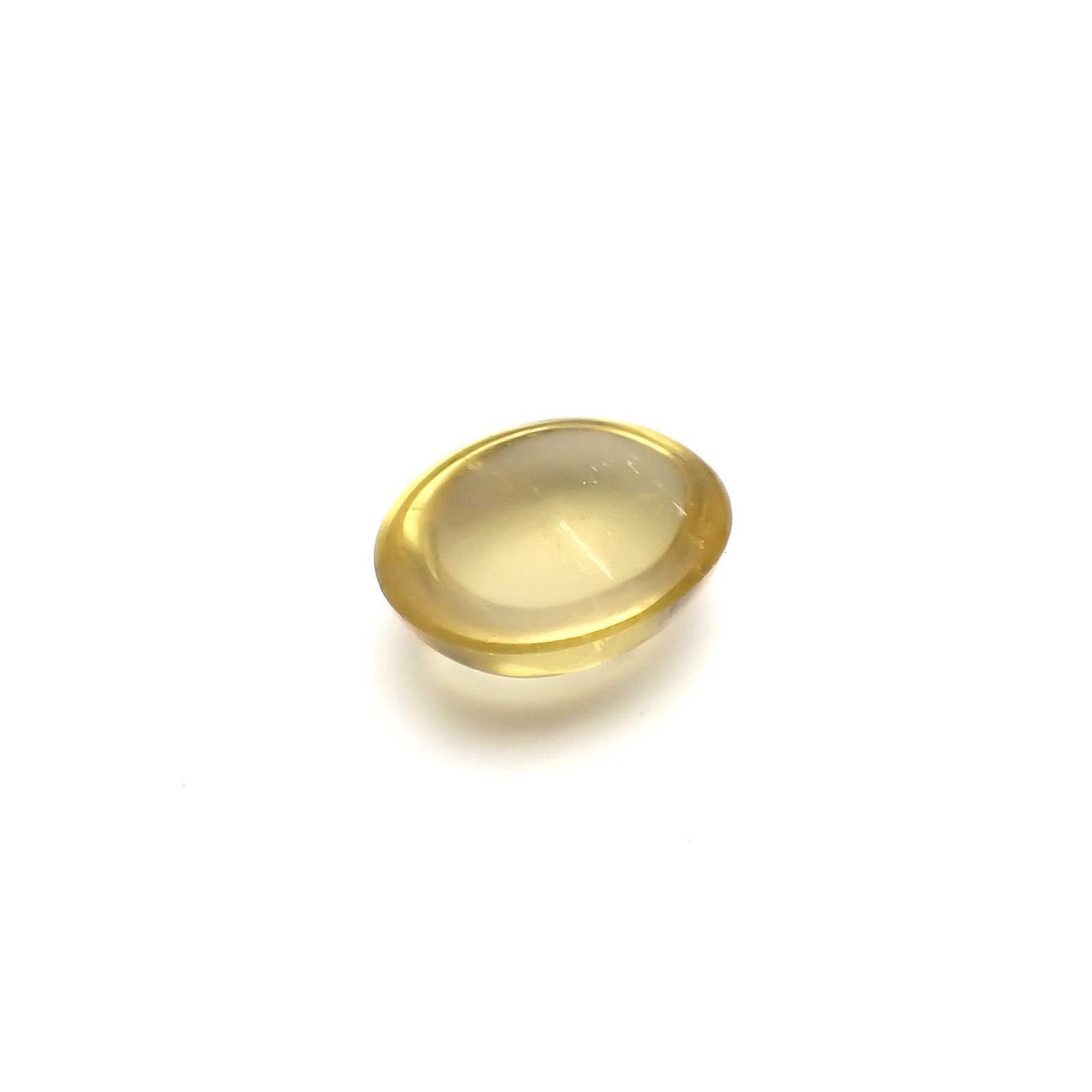 イエローベリルキャッツアイ(宝石名イエロー・ベリル・キャッツアイ)ブラジル産 3.23ct 識別済[240125879]10.7x8.9mm前後