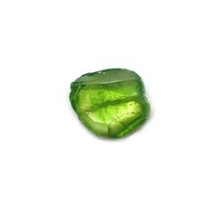 デマントイドガーネット 原石スライス(宝石名デマントイド・ガーネット) 0.52ct 識別済[210410504]6.2×5.5mm前後