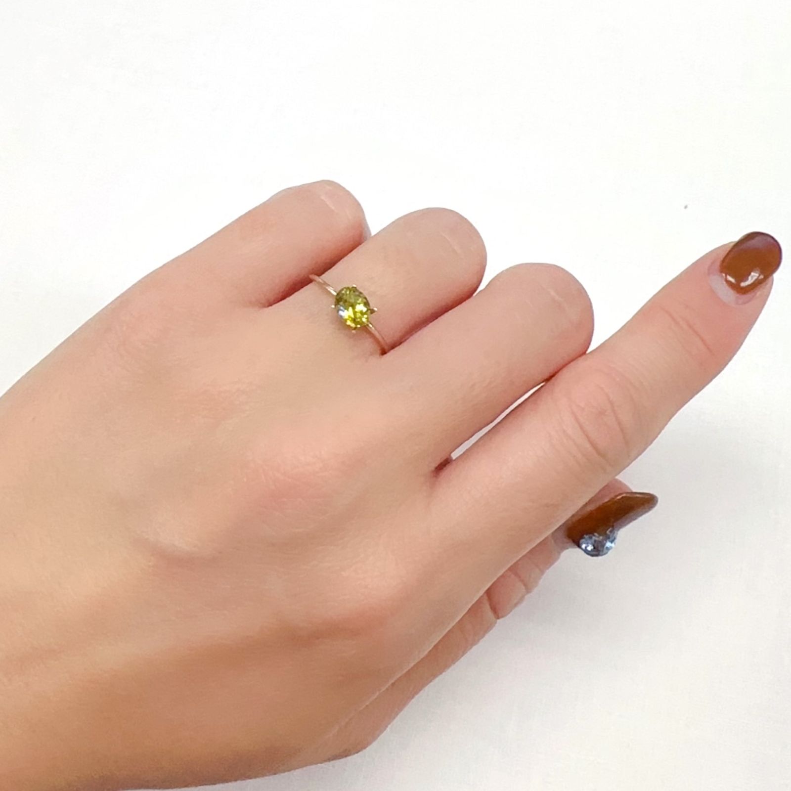 マリガーネット(宝石名グロッシュラー アンドラダイト・ガーネット)マリ共和国産 0.87ct 識別済[231124329]6.3x4.9mm前後