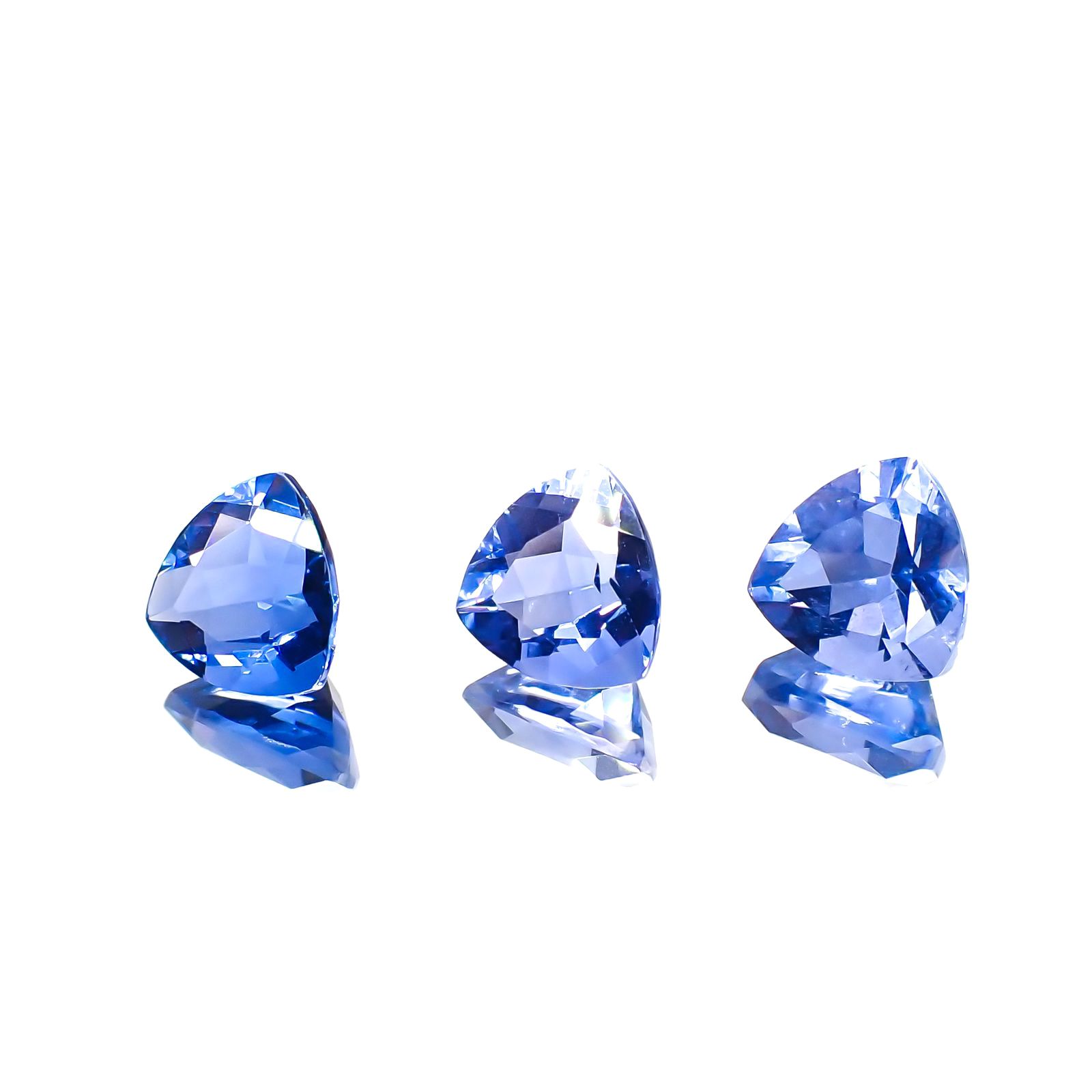 <ランダムセレクト1個販売> カラーチェンジフローライト トリリアントカット ブラジル産 2.10ct 前後[210913380]8.1×8.1mm前後