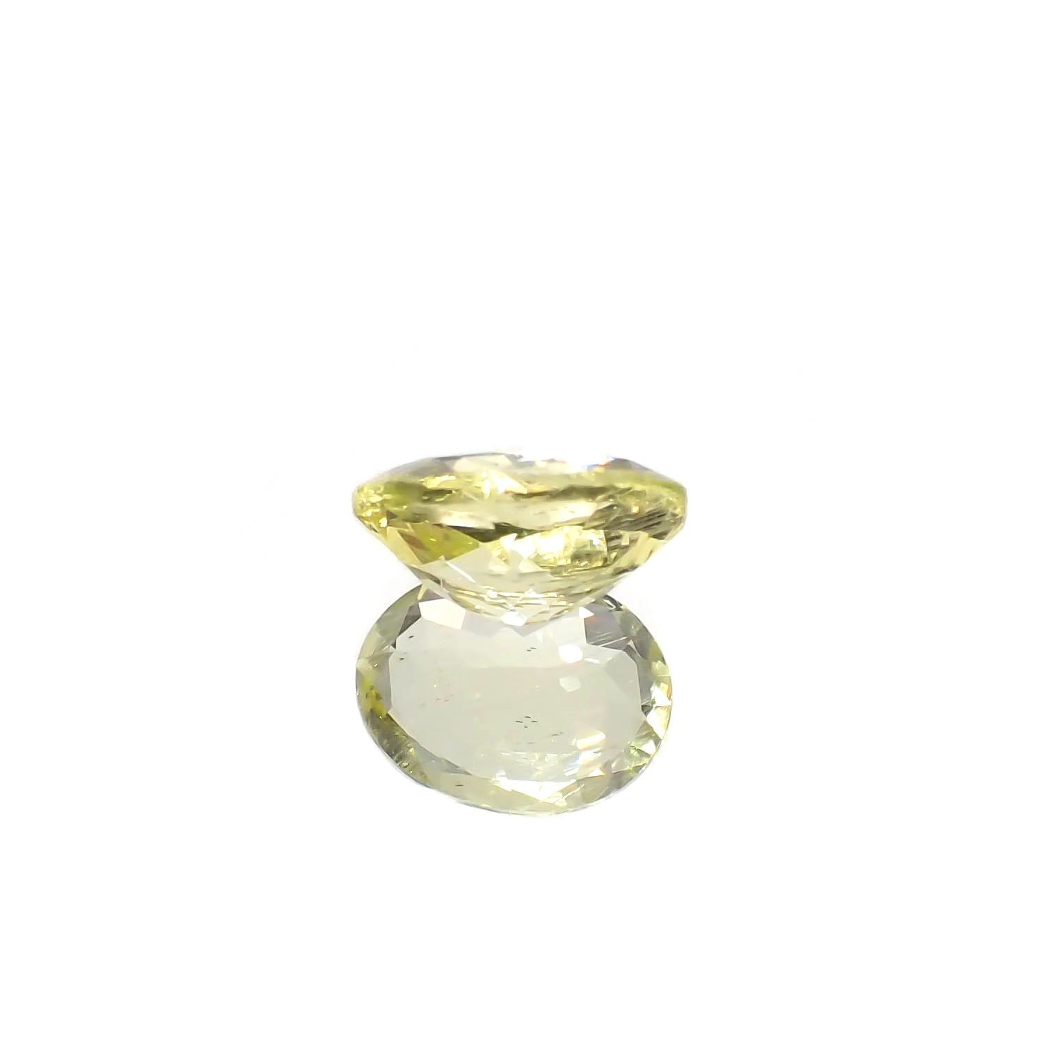 イエローダンビュライト タンザニア産 1.86ct[240125467]9.1x7.1mm前後