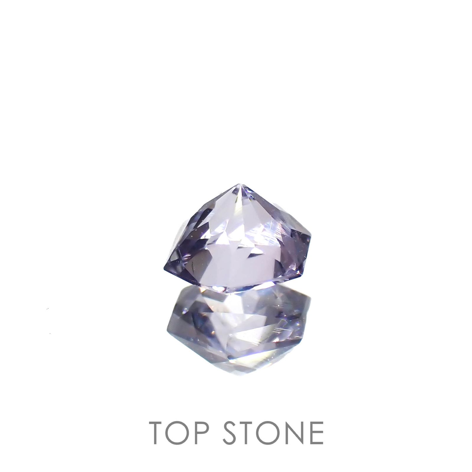 ◇ヘキサゴンカット◇バイオレットスピネル(宝石名スピネル)ビルマ/マダガスカル産 0.44ct 識別済[230220641]4.4x4.2mm前後