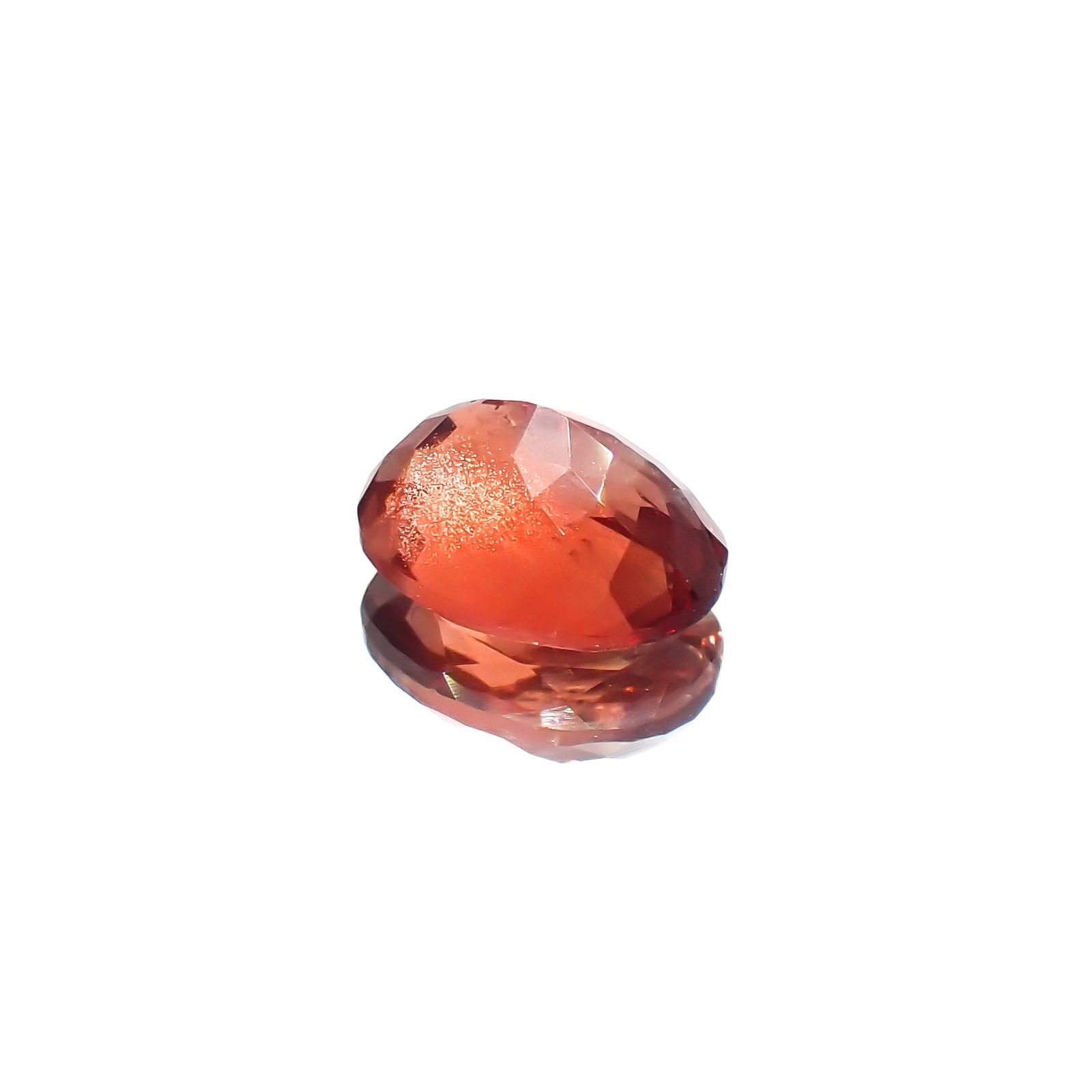 エチオピアサンストーン(宝石名アンデシン・ラブラドライト)エチオピア産 識別済 1.25ct / 8.1x5.9mm前後 [230321311]