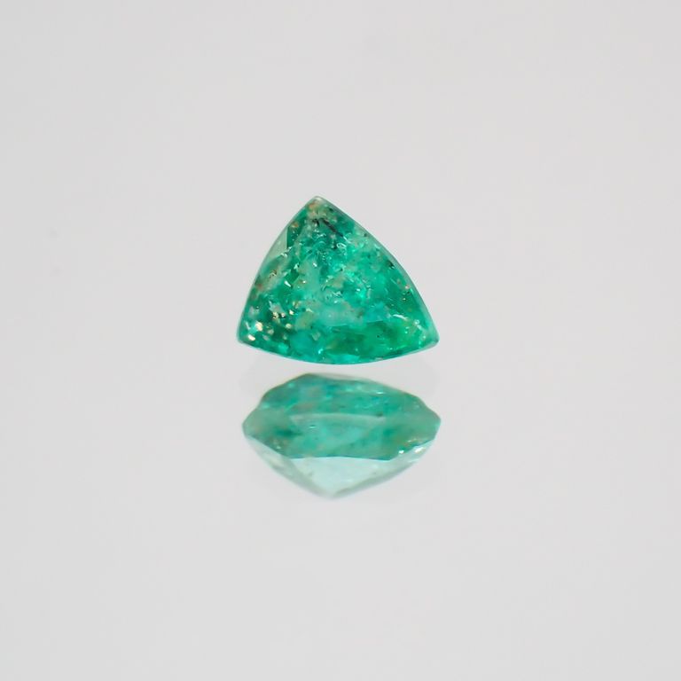 パライバトルマリン(宝石名トルマリン/別名パライバ・トルマリン) ブラジル・パライバ州バターリャ鉱山産 0.12ct 識別済[19111436]3.7×2.7mm前後