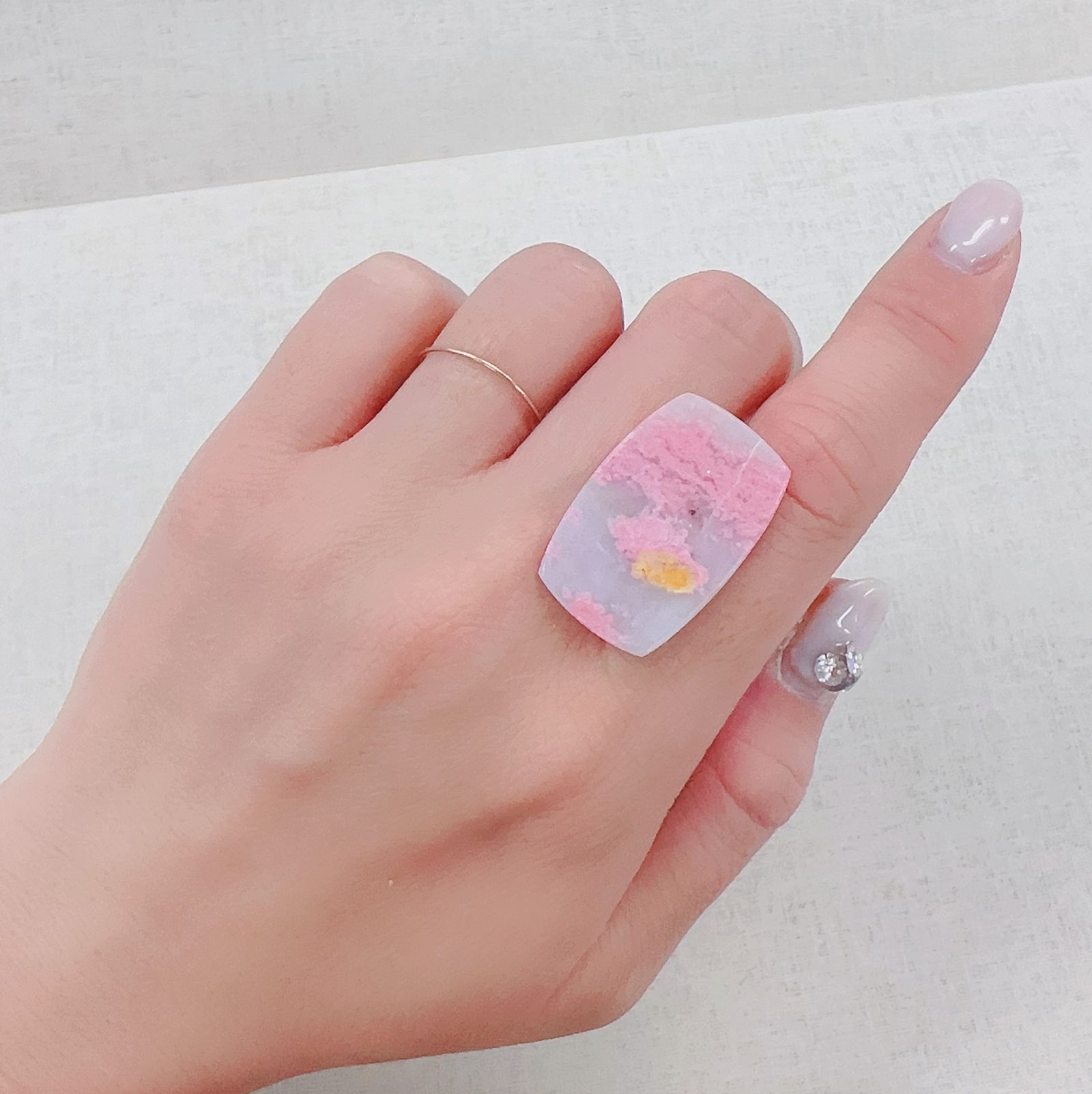 ピンクパッションクォーツ イタリア産 20.05ct[230421557]27.9x18.5mm前後