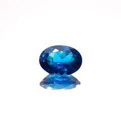 ディープブルーアパタイト  マダガスカル産 0.80ct[230421658]7.1x5.1mm前後