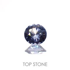 グレイッシュブルースピネル(宝石名スピネル)ビルマ/マダガスカル産 0.20ct 識別済[220817447]3.8x3.8mm前後