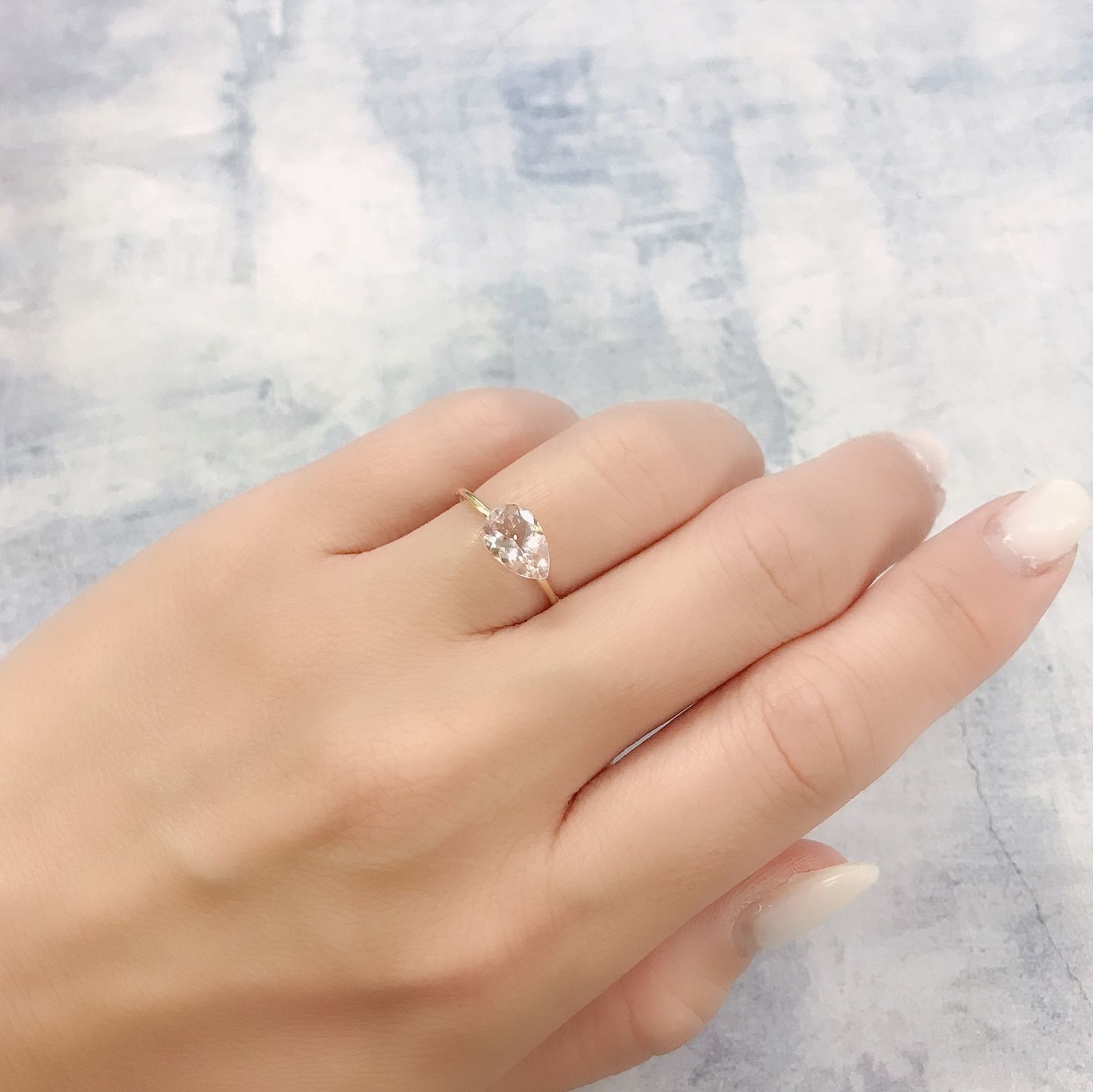 モルガナイト(宝石名モルガナイト)ナイジェリア産 1.08ct 識別済[220114004]9.1x6.2mm前後