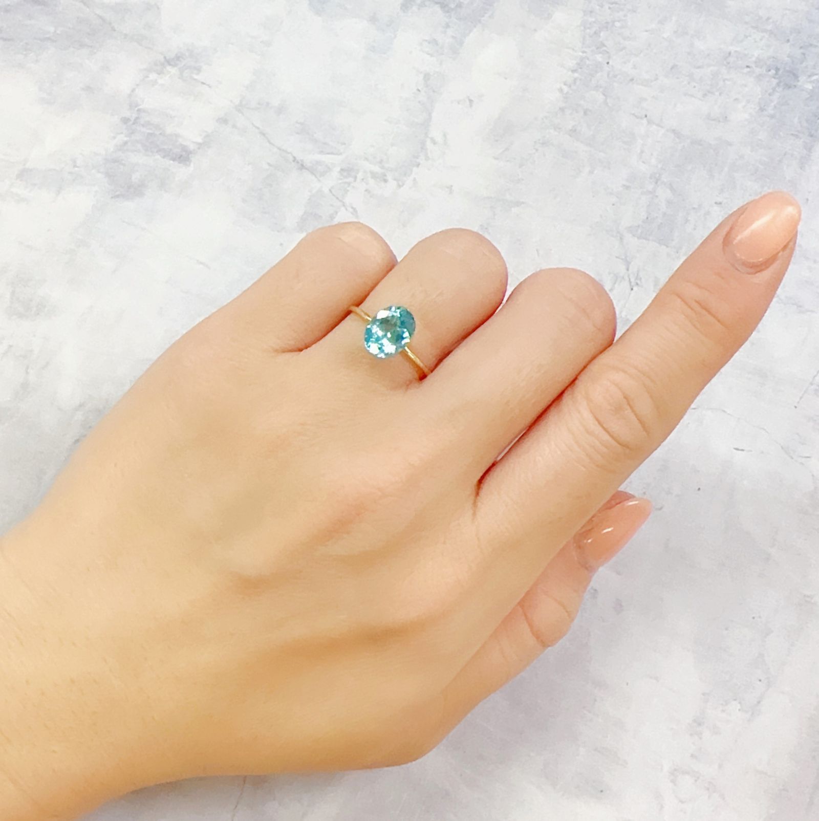 アパタイト(宝石名アパタイト)ブラジル産 1.98ct 識別済[230120112]8.8x7mm前後